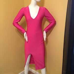 Hot pink dress